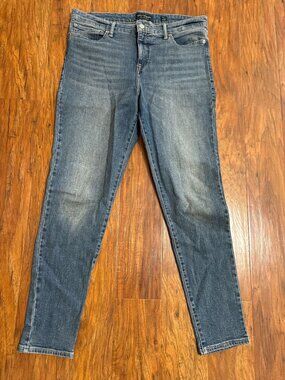 Lucky Brand Ava Skinny Jeans Fade 5 Pocket Med Wash Size 12